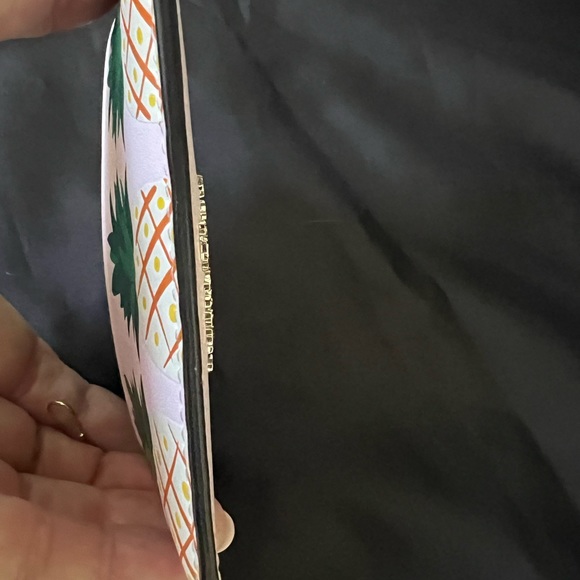 Kate Spade Slim Card Case Holder Pink Multi Pineapple K7190 - Picture 5 of 7